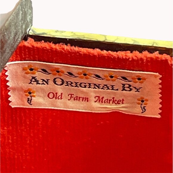 Vintage Old Farm Market Decoupage Brown Wood Bakelite Handel Purse - Picture 7 of 8